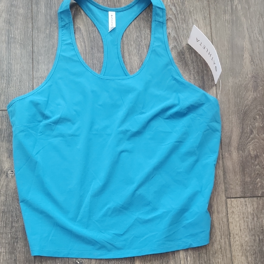 Athleta Turquoise Racerback Tank Top